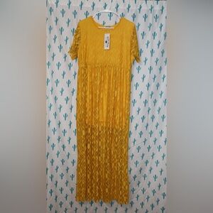 Crazy train lace maxi dress